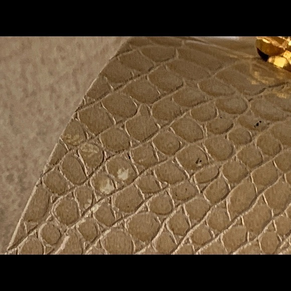 VINTAGE Anne Klein for Calderon Alligator Embossed Leather Contoured Belt Sz L main image 6